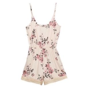 Pink Floral Romper Kendall & Kylie